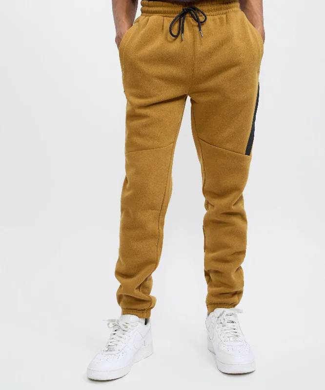 Haram Slim Fit Light Grey Jogger With Zip Detail - Khaki