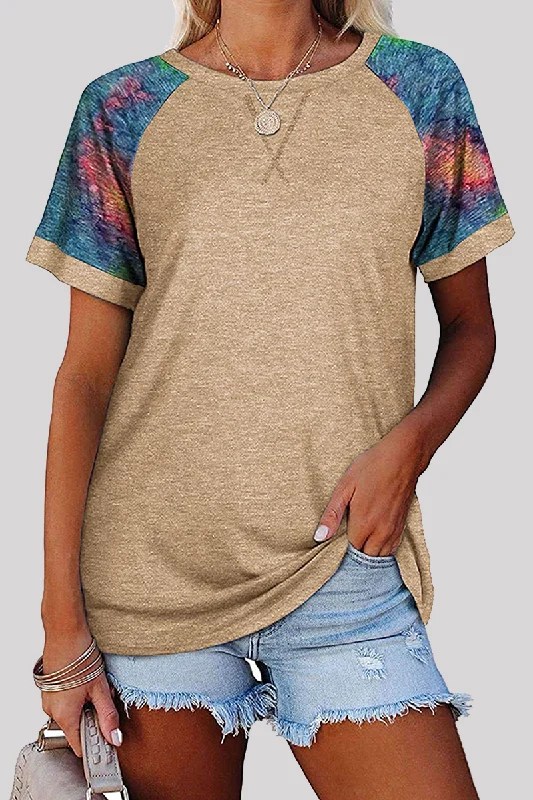 Casual Print Basic O Neck T-Shirts(6 Colors)