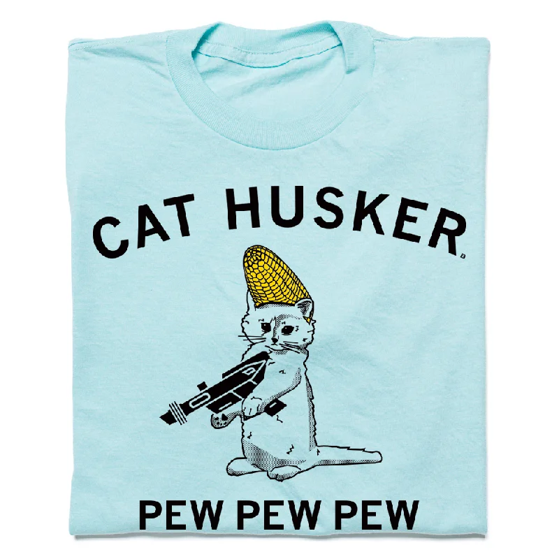 Cat Husker Pew Pew Pew