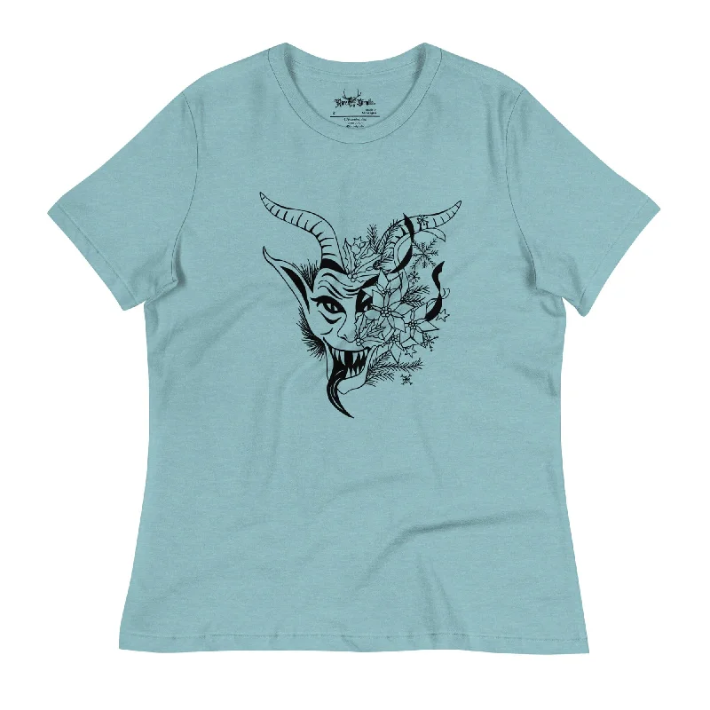 Festive Krampus Women's T-Shirt | Blue Lagoon