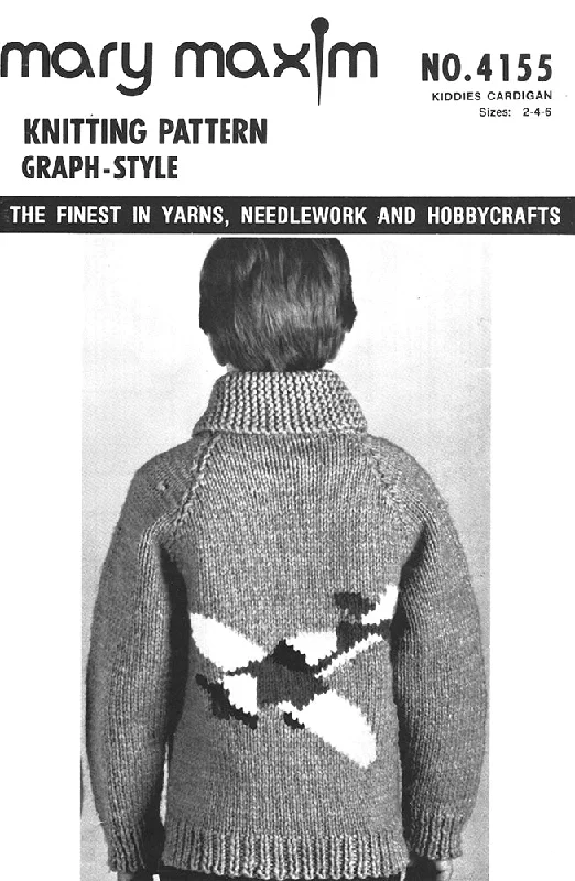 Kiddies' Airplane Cardigan Pattern