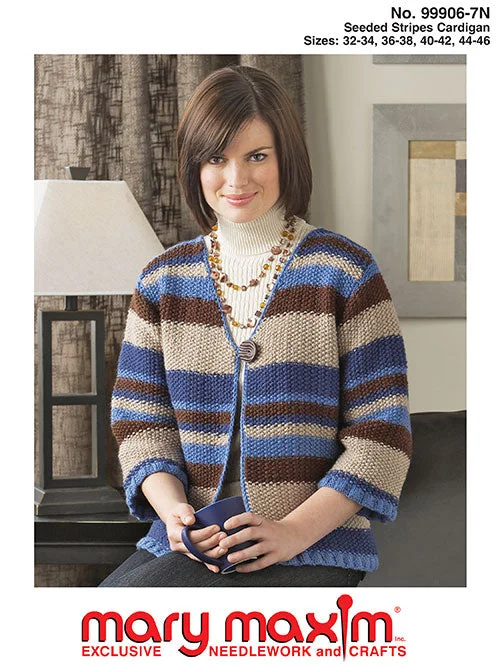 Seeded Stripes Cardigan Pattern