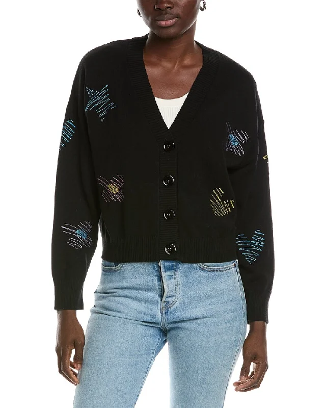 WISPR Sketch Embroidered Silk-Blend Cardigan