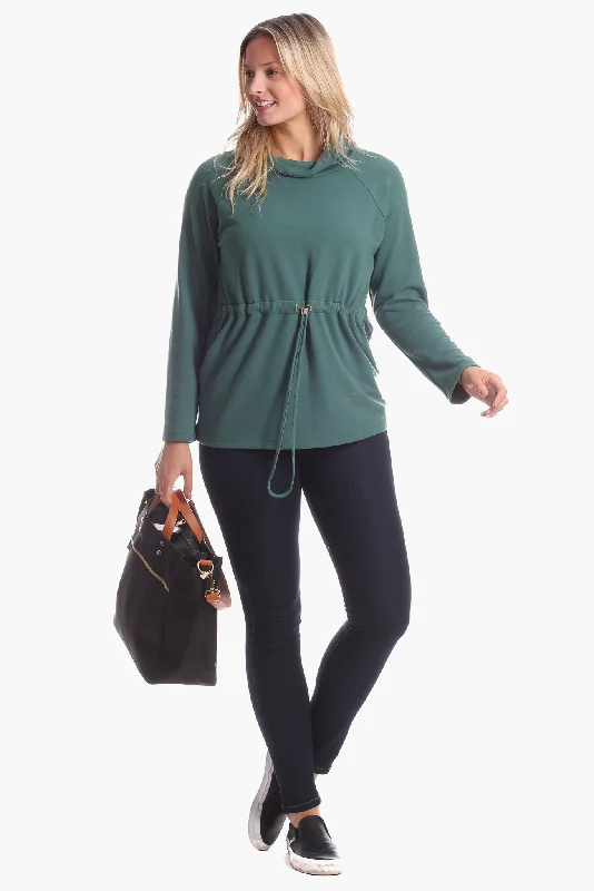 Carmen Pullover in Evergreen