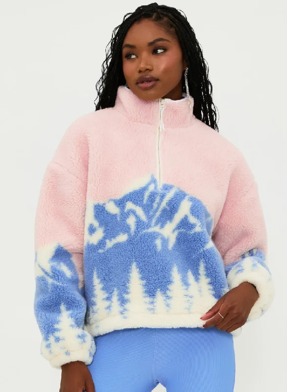 Leona Moutain Sherpa Pullover by Beach Riot