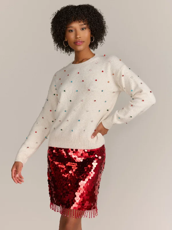 Gilli Crystal Embellished Pullover - Brands We Love