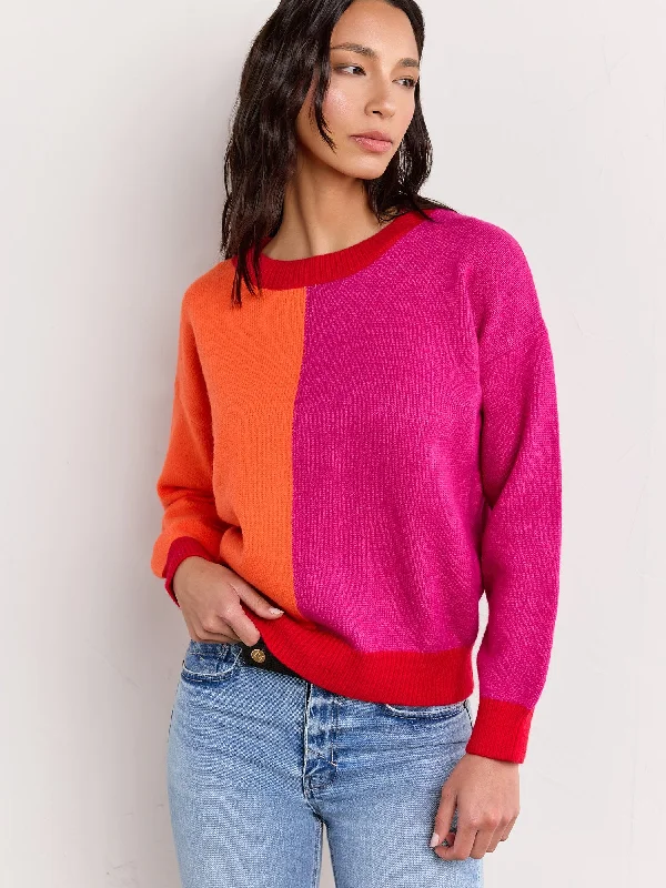 Strut & Bolt Multicolor Crewneck Colorblock Pullover - Brands We Love