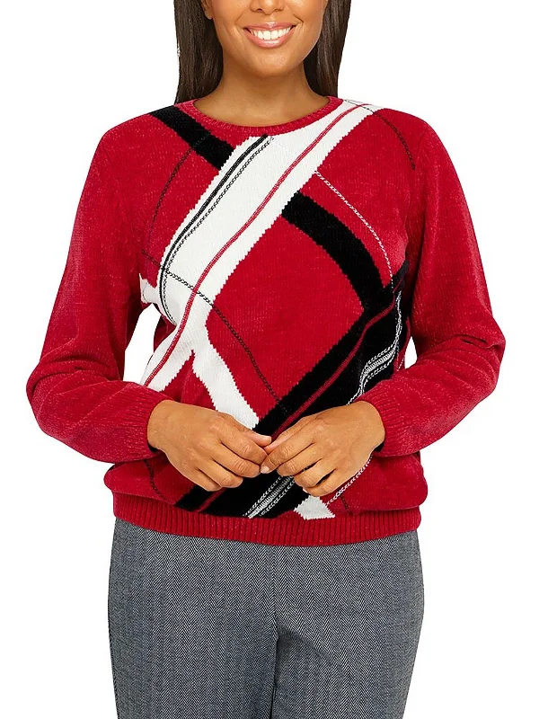 Womens Crewneck Long Sleeve Pullover Sweater