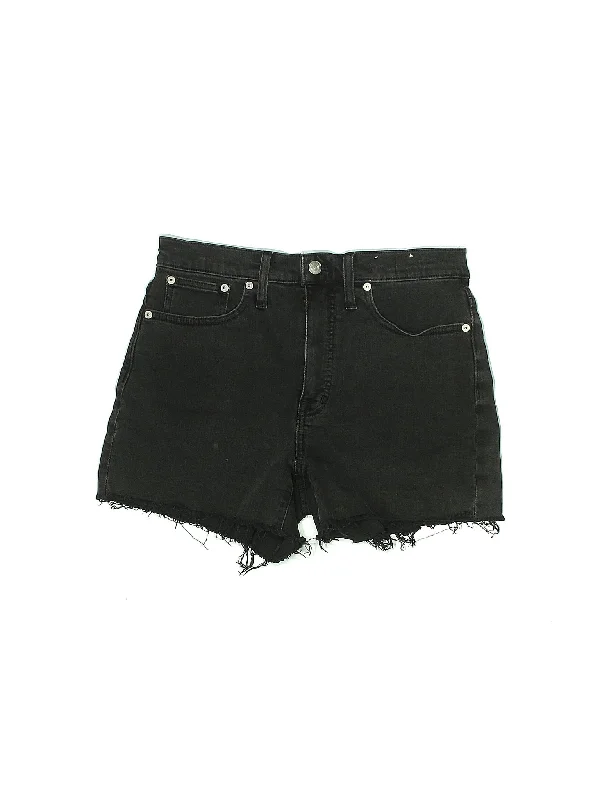 High-Rise Denim Shorts