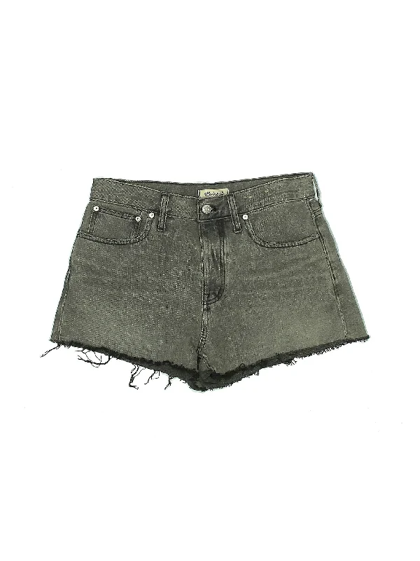 High-Rise Denim Shorts