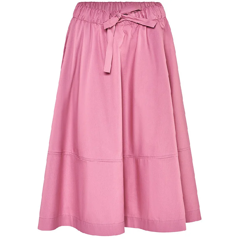 PINK SKIRT "JANNE" WITH DRAWSTRING AND POCKETS