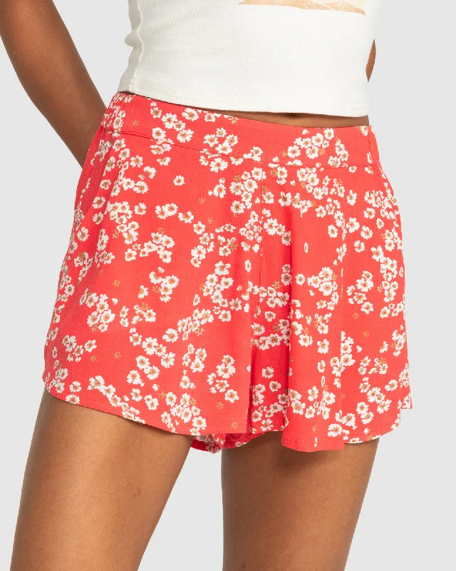 Womens Midnight Avenue Relaxed Fit Printed Shorts