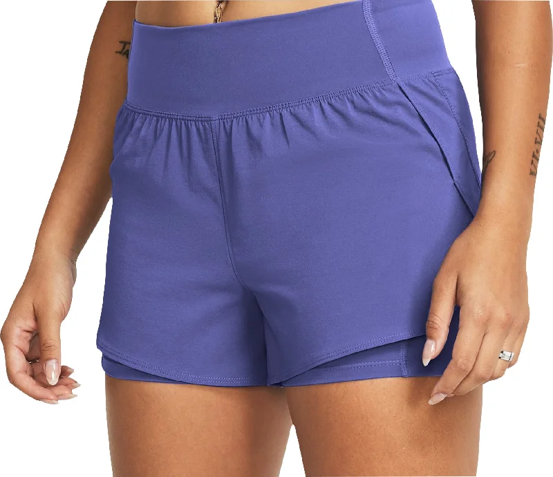 Under Armour Vanish 2 In 1 Womens Running Shorts - Purple