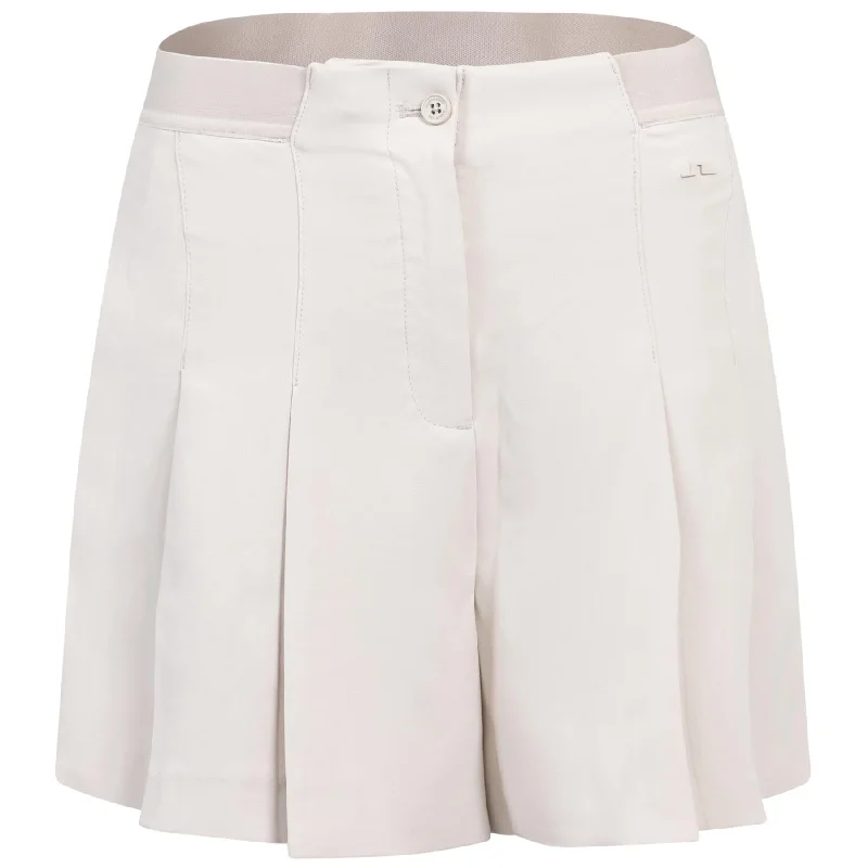 x Glenmuir Womens Arella Pleated Shorts Moonbeam - PS25