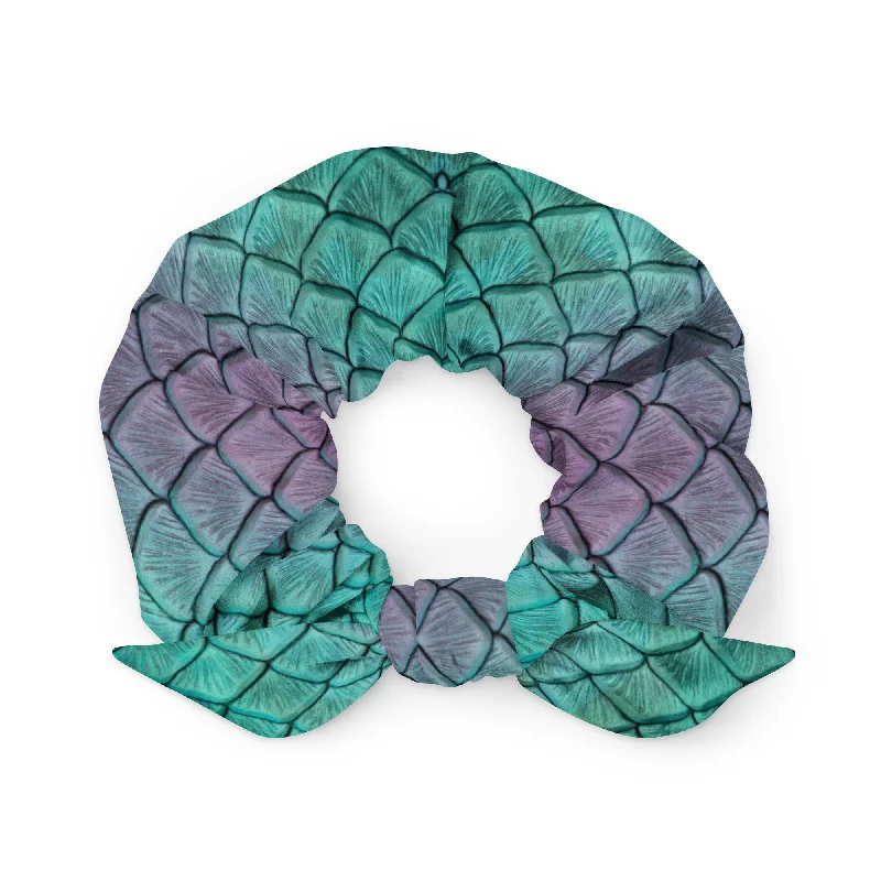 Aqua Fairy Recycled Scrunchie