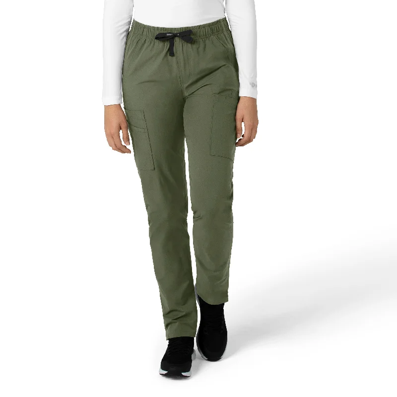 Carhartt Force Essentials Women's Straight Leg Scrub Pant - Olive