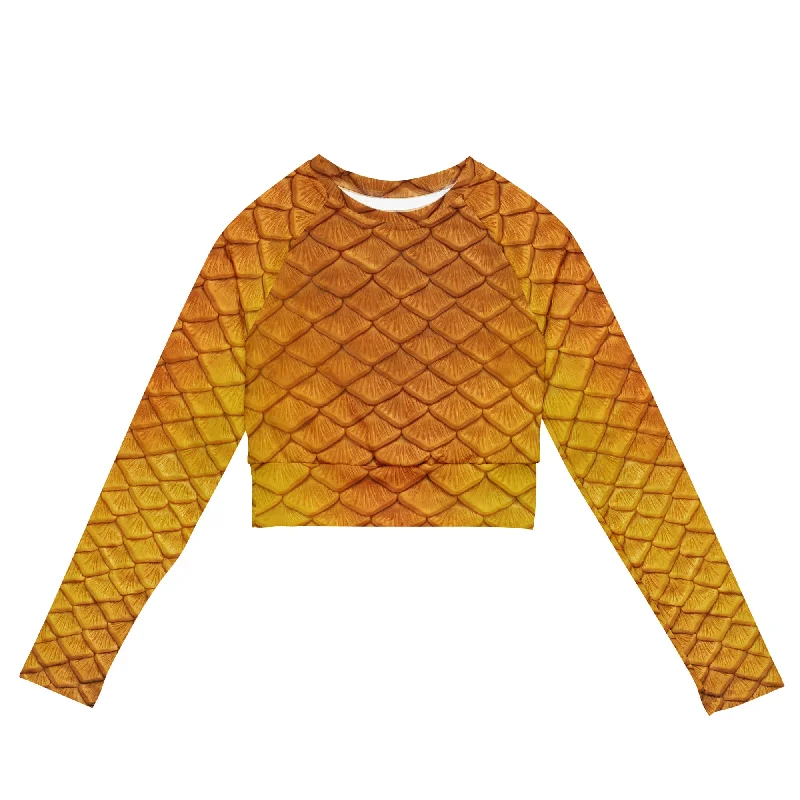 Golden Hour Recycled Cropped Rash Guard