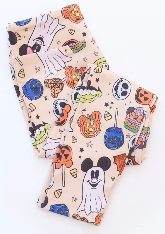 A Little Batty Mini Boo - Adult & Kids Casual Cloud Soft Yoga Band Leggings