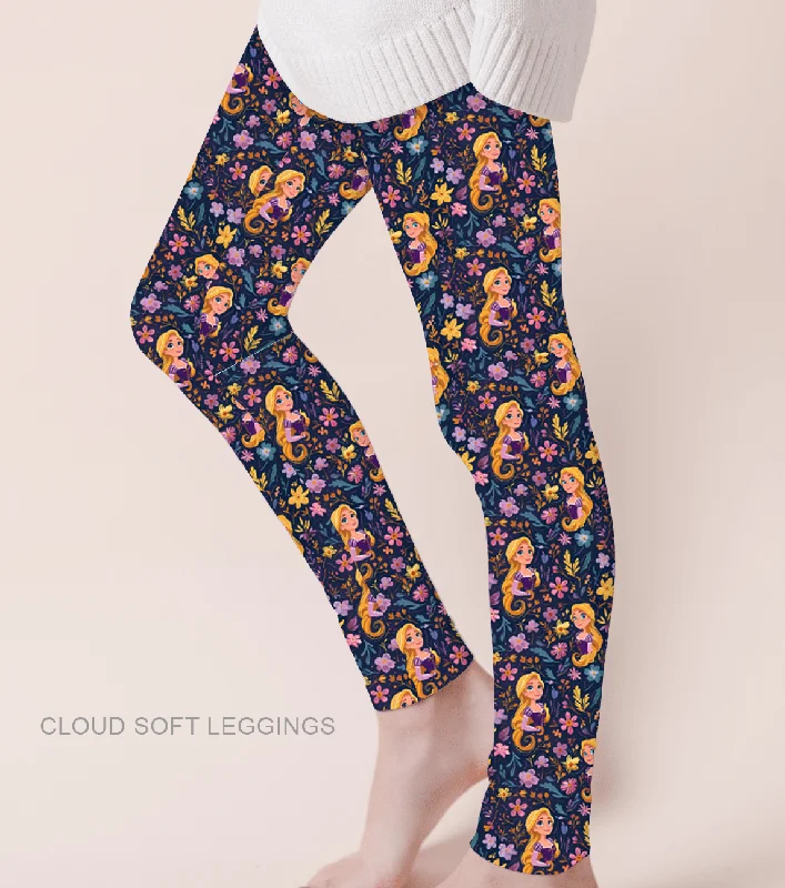 [Pre Sale] Gifts Galore Lost Princess - Adult & Kids Casual Cloud Soft Yoga Band Leggings (EST SHIP EARLY DEC)