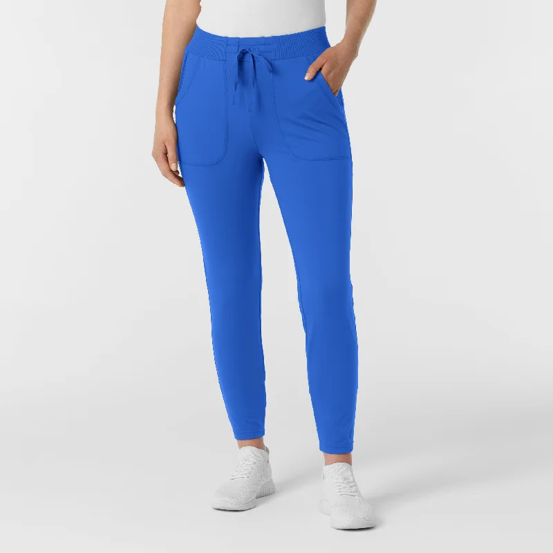 RENEW Knit Women's Track Scrub Pant - Royal