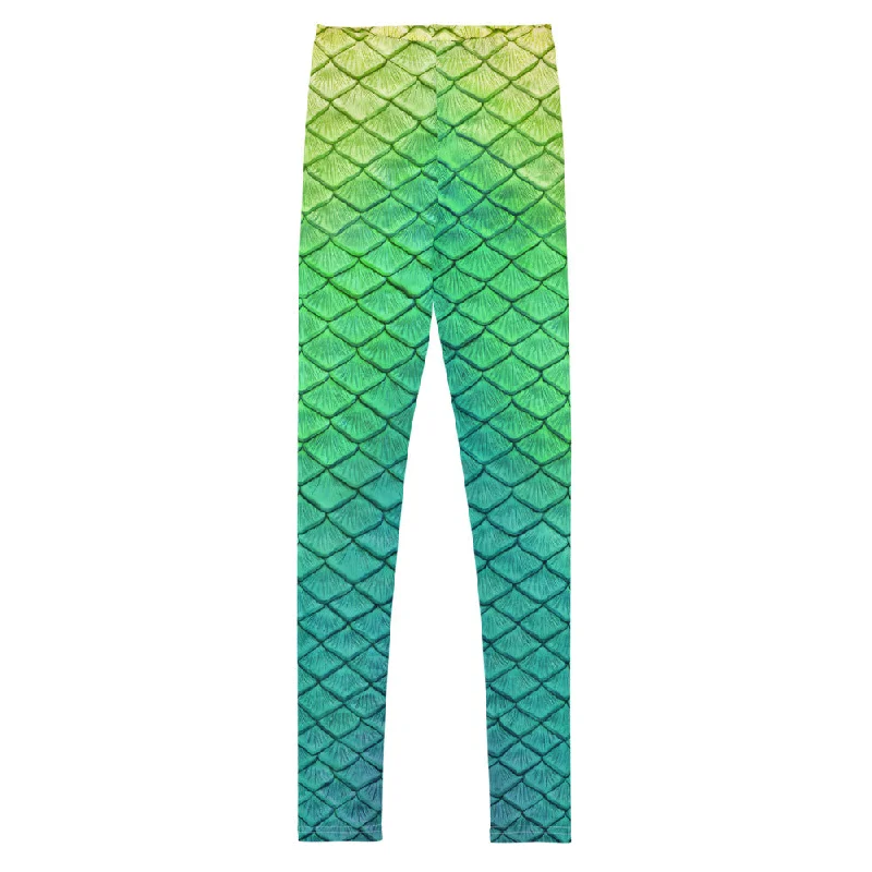 Shoal Green Youth Leggings