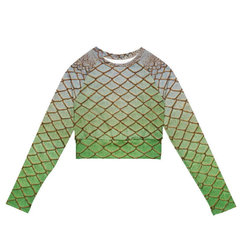 The Luna Moth Recycled Cropped Rash Guard